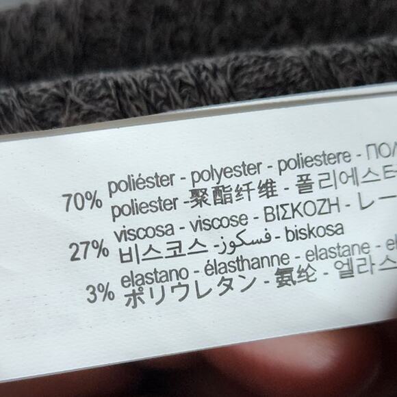 Zara Gray Marl Knit Midi Dress Long Sleeve Mock Neck A-Line Ribbed Jersey - Picture 10 of 11